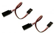 OVERLANDER UNI TYPE 150MM HEAVY DUTY SERVO EXTENSION LEAD 22AWG GOLD PLATED (X2)